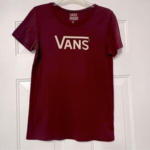 VANS | Vans Logo Red Short Sleeve Tee Shirt Sz XL